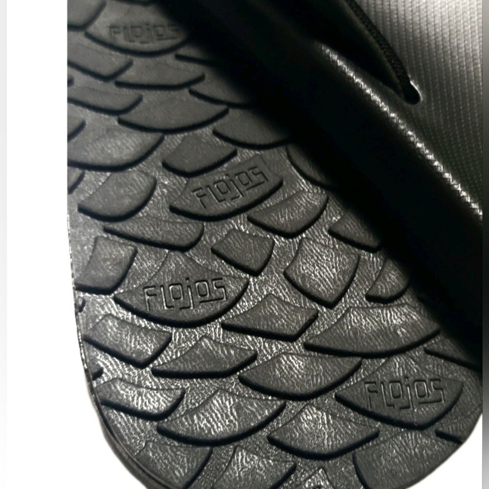 Flojos Men's Memory Foam Flip Flop MEMEX Footbed Arch Support Black Size 12 - Picture 9 of 11